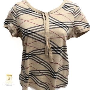 Burberry plaid nova check top